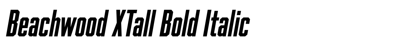 Beachwood XTall Bold Italic